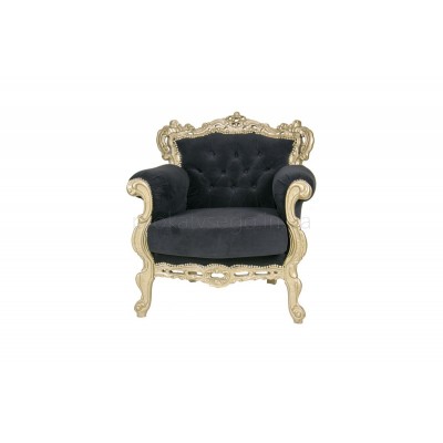 Кресло барокко черное