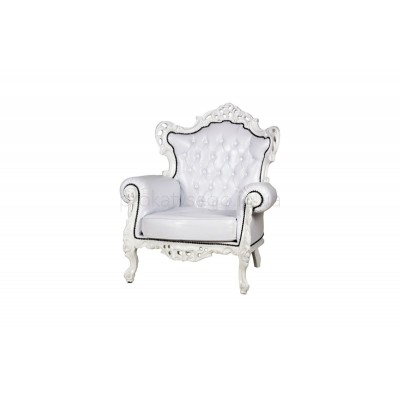 Кресло барокко белое 