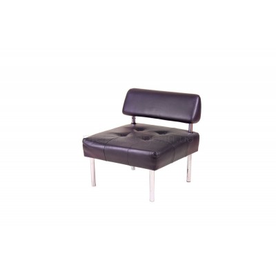 Диван Офис прямой черный