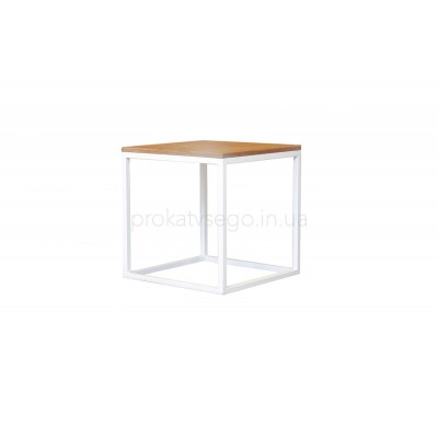 Столик Loft куб белый