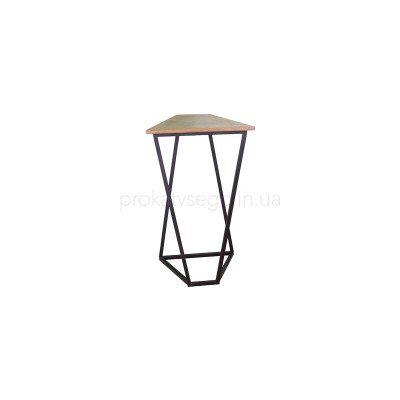 Стол барный Loft трапеция черный