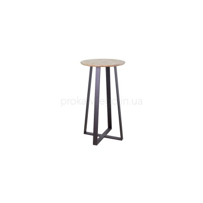 Стол барный Loft круглый черный