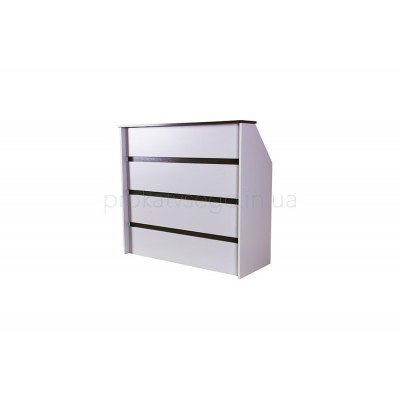 Ресепшн стойка регистрации серо-коричневая 125*120см